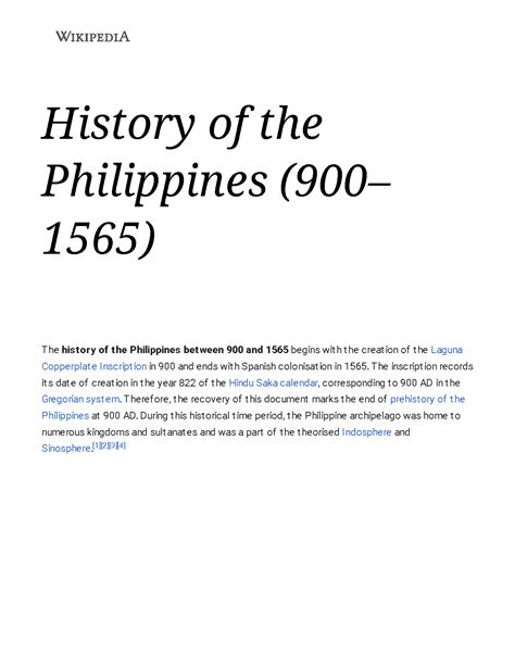 history of the philippines (900–1565)